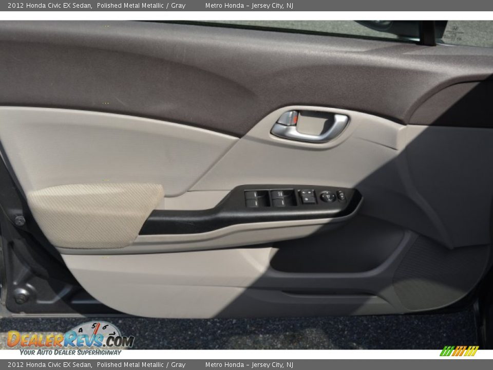 2012 Honda Civic EX Sedan Polished Metal Metallic / Gray Photo #9