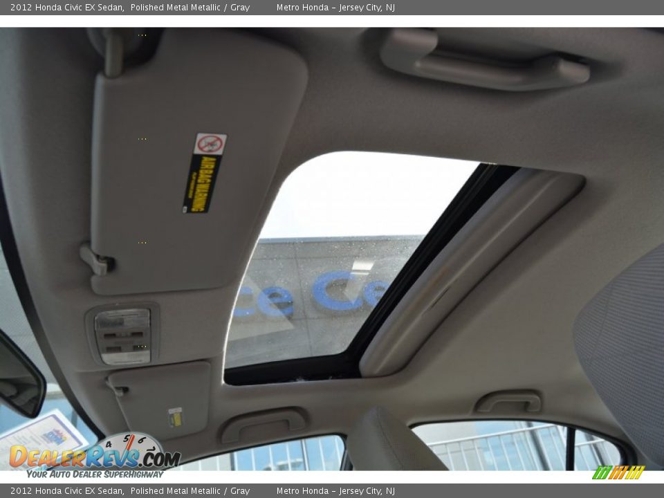 2012 Honda Civic EX Sedan Polished Metal Metallic / Gray Photo #13