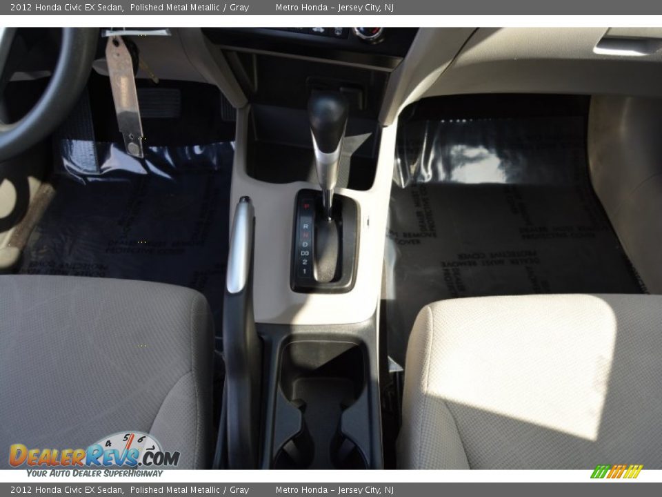 2012 Honda Civic EX Sedan Polished Metal Metallic / Gray Photo #16