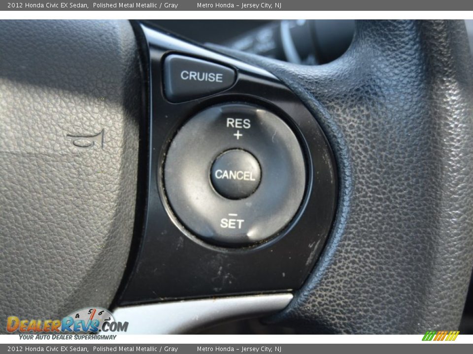 2012 Honda Civic EX Sedan Polished Metal Metallic / Gray Photo #19