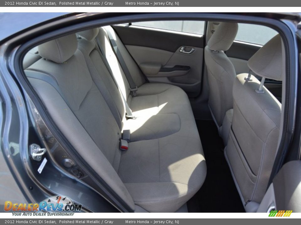 2012 Honda Civic EX Sedan Polished Metal Metallic / Gray Photo #23