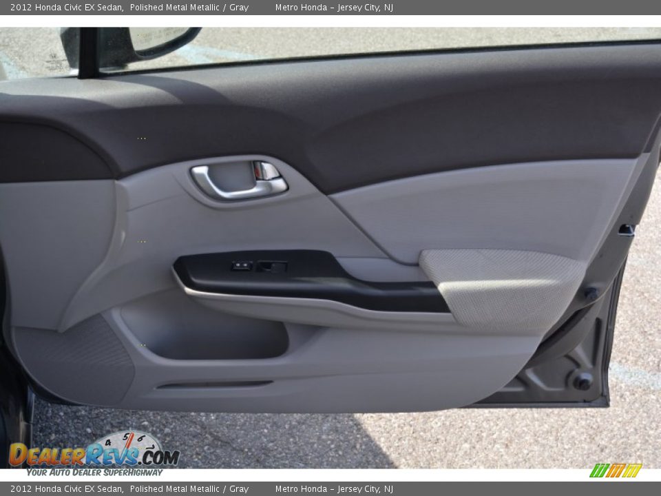 2012 Honda Civic EX Sedan Polished Metal Metallic / Gray Photo #24