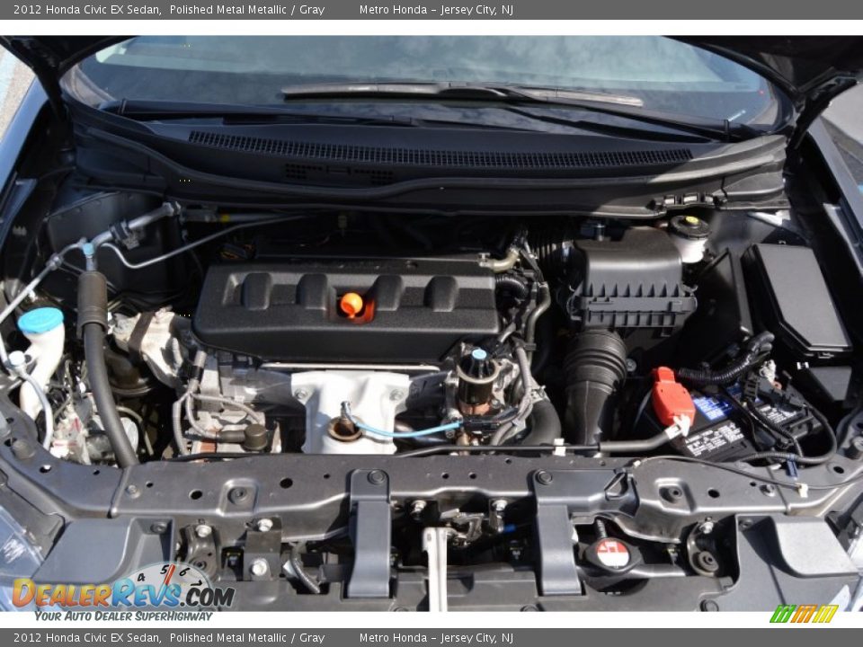 2012 Honda Civic EX Sedan Polished Metal Metallic / Gray Photo #27