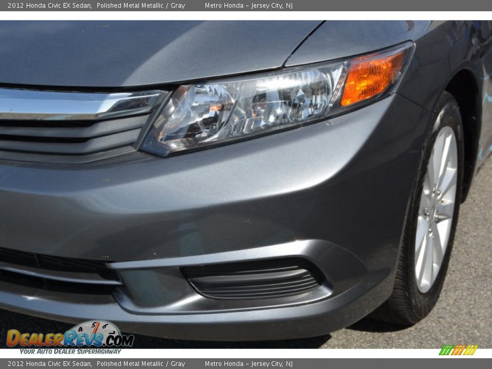 2012 Honda Civic EX Sedan Polished Metal Metallic / Gray Photo #28