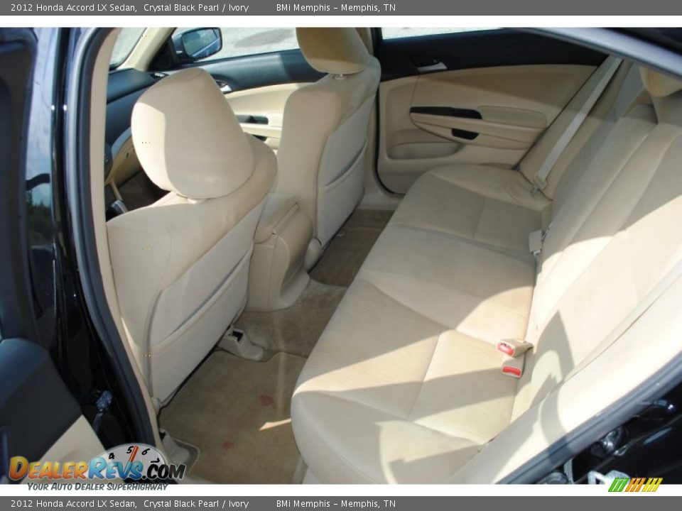 2012 Honda Accord LX Sedan Crystal Black Pearl / Ivory Photo #18