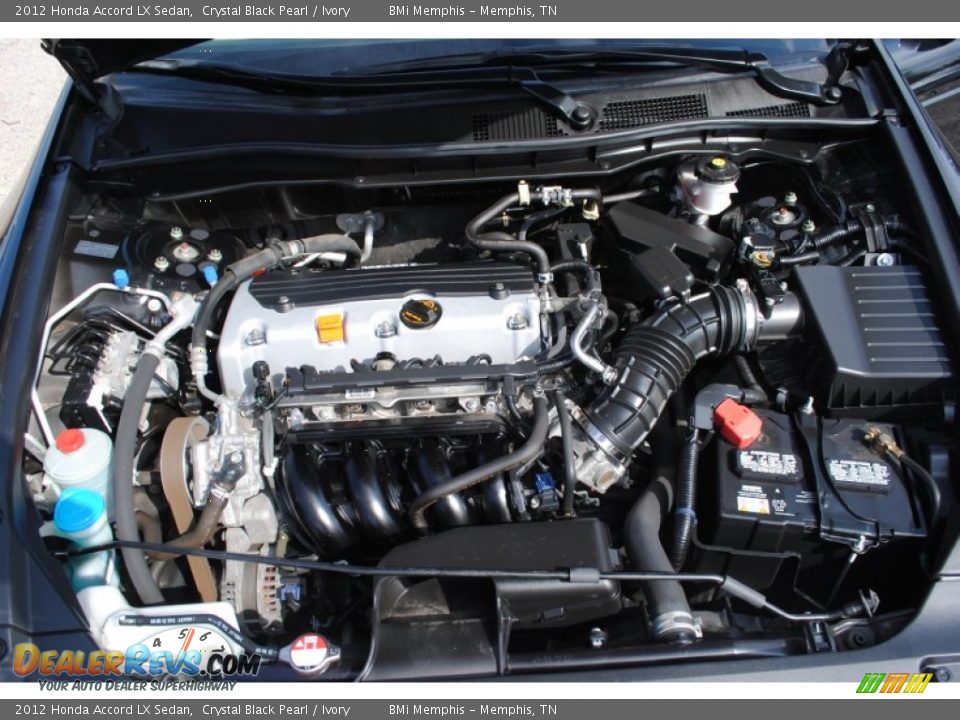 2012 Honda Accord LX Sedan Crystal Black Pearl / Ivory Photo #23