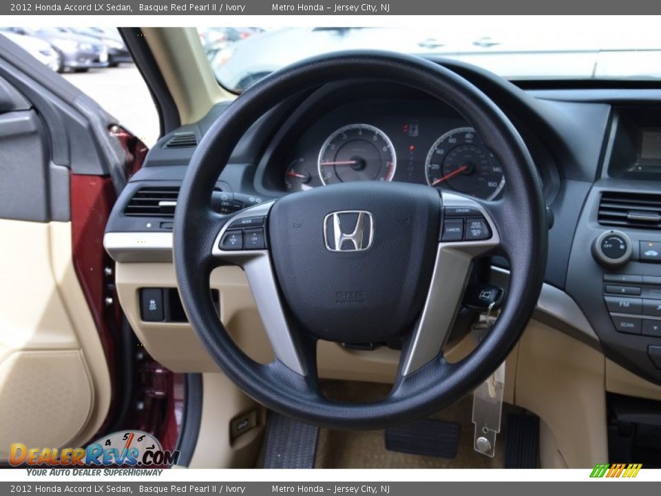 2012 Honda Accord LX Sedan Basque Red Pearl II / Ivory Photo #14