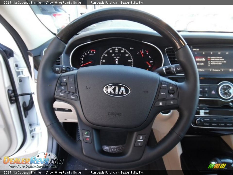 2015 Kia Cadenza Premium Steering Wheel Photo #16