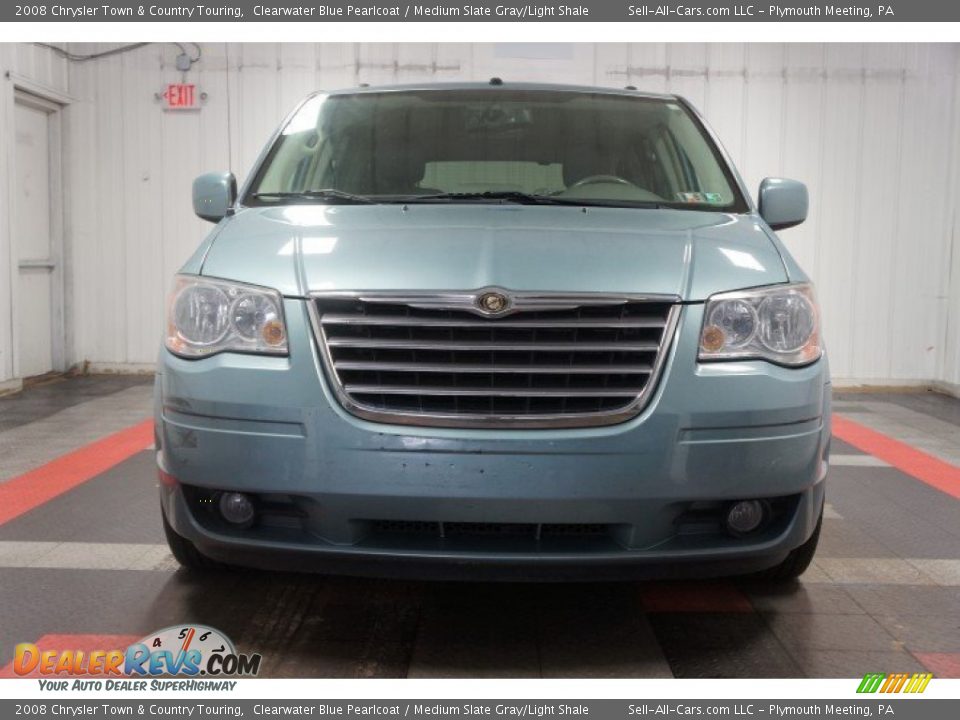 2008 Chrysler Town & Country Touring Clearwater Blue Pearlcoat / Medium Slate Gray/Light Shale Photo #4