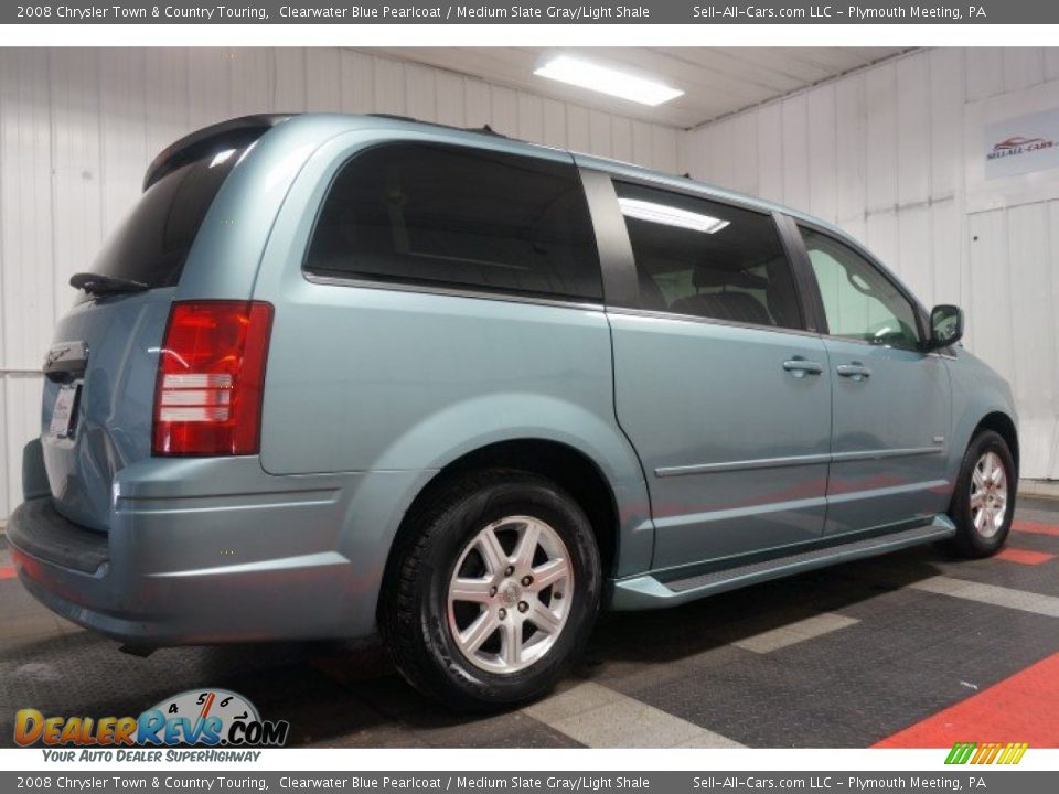 2008 Chrysler Town & Country Touring Clearwater Blue Pearlcoat / Medium Slate Gray/Light Shale Photo #7