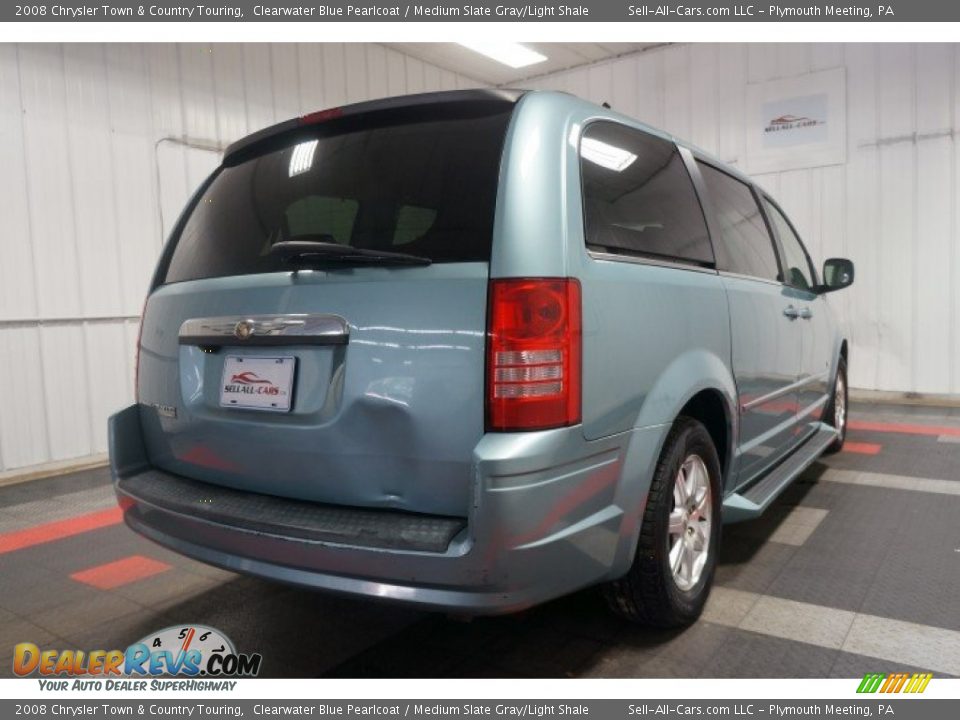 2008 Chrysler Town & Country Touring Clearwater Blue Pearlcoat / Medium Slate Gray/Light Shale Photo #8