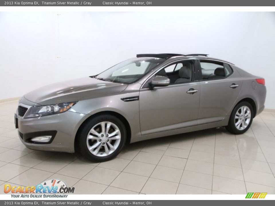 2013 Kia Optima EX Titanium Silver Metallic / Gray Photo #3