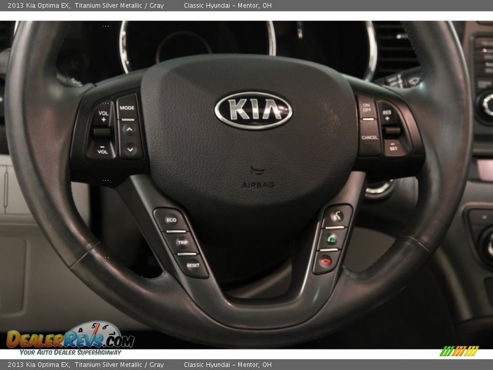 2013 Kia Optima EX Titanium Silver Metallic / Gray Photo #6