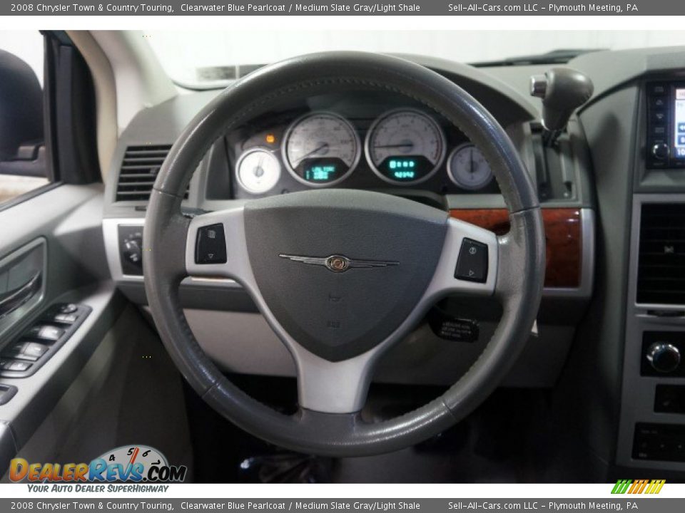 2008 Chrysler Town & Country Touring Clearwater Blue Pearlcoat / Medium Slate Gray/Light Shale Photo #26