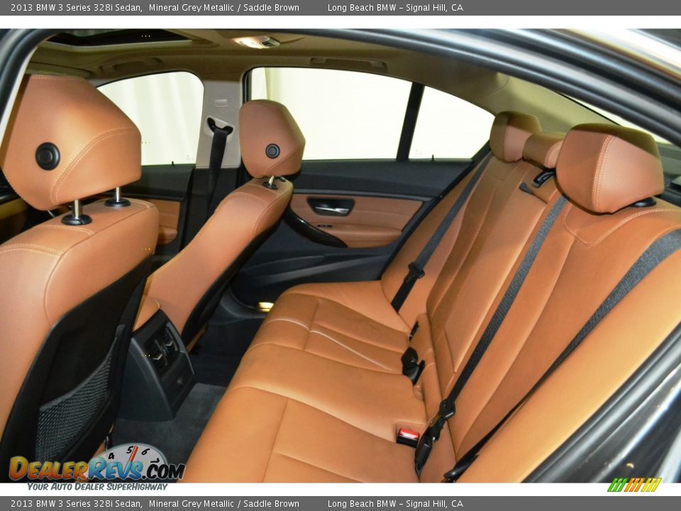 Rear Seat of 2013 BMW 3 Series 328i Sedan Photo #16