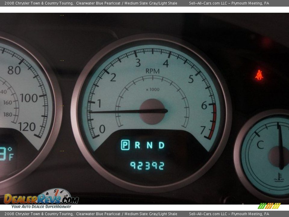 2008 Chrysler Town & Country Touring Clearwater Blue Pearlcoat / Medium Slate Gray/Light Shale Photo #31