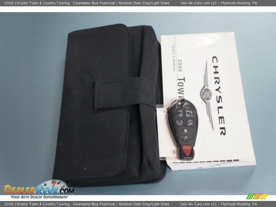 2008 Chrysler Town & Country Touring Clearwater Blue Pearlcoat / Medium Slate Gray/Light Shale Photo #36