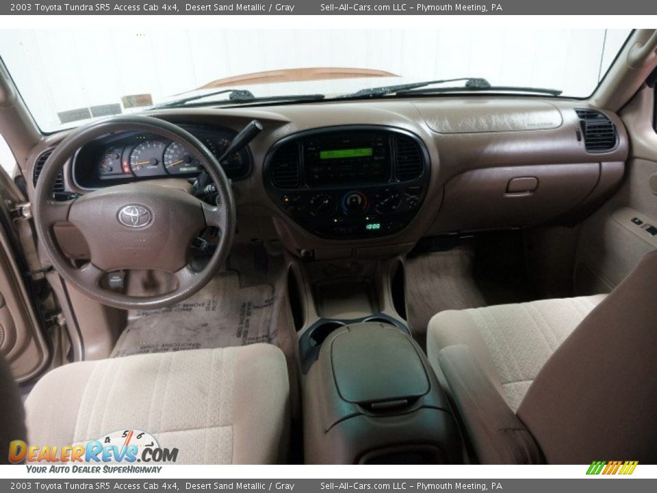 2003 Toyota Tundra SR5 Access Cab 4x4 Desert Sand Metallic / Gray Photo #25