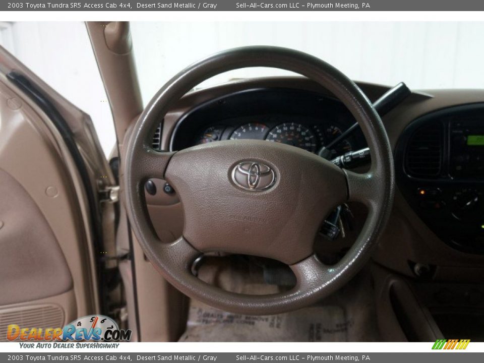 2003 Toyota Tundra SR5 Access Cab 4x4 Desert Sand Metallic / Gray Photo #26