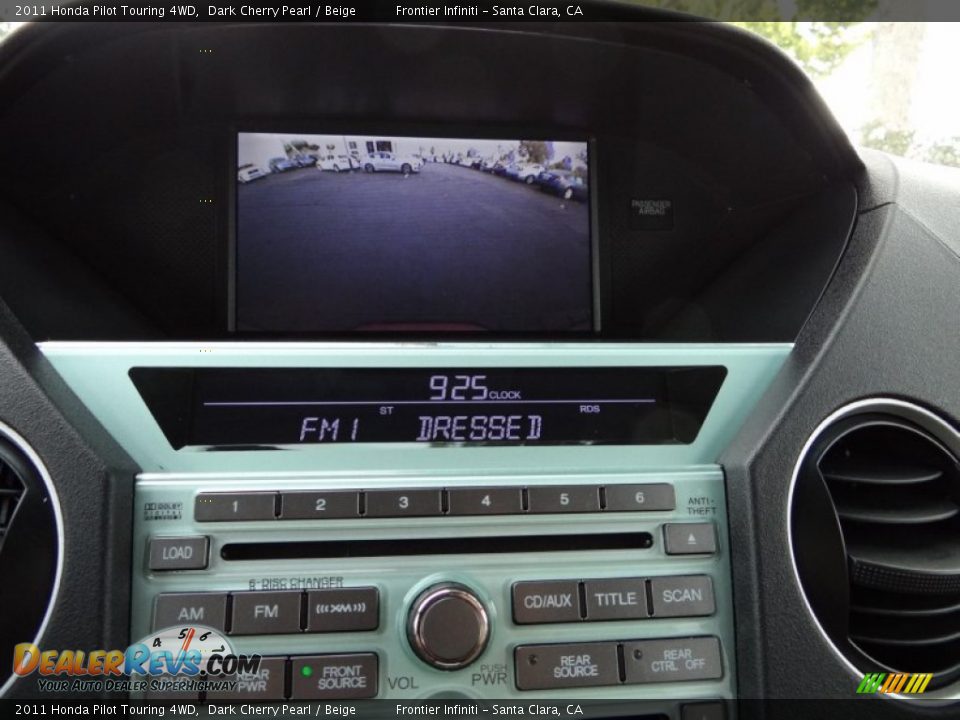 2011 Honda Pilot Touring 4WD Dark Cherry Pearl / Beige Photo #14