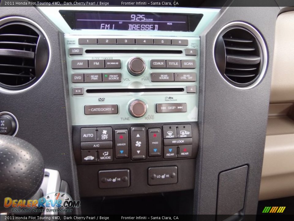 2011 Honda Pilot Touring 4WD Dark Cherry Pearl / Beige Photo #15