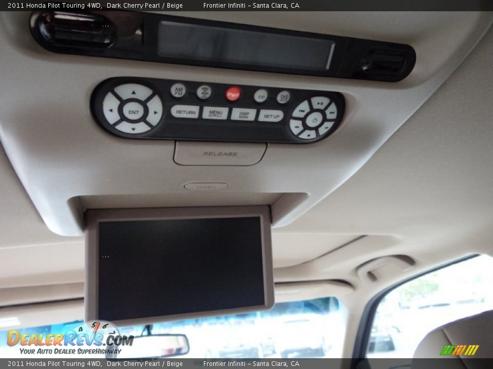 2011 Honda Pilot Touring 4WD Dark Cherry Pearl / Beige Photo #20