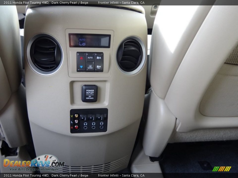2011 Honda Pilot Touring 4WD Dark Cherry Pearl / Beige Photo #21