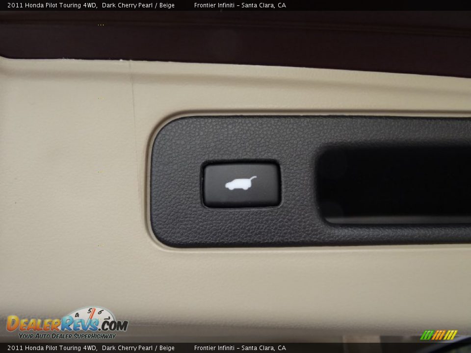 2011 Honda Pilot Touring 4WD Dark Cherry Pearl / Beige Photo #24