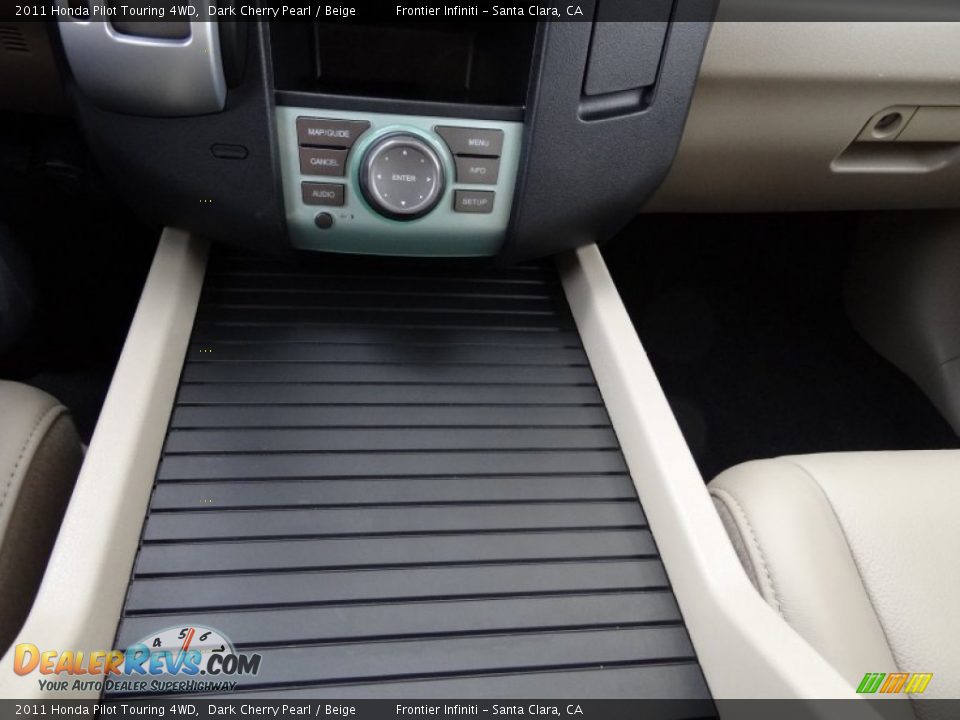 2011 Honda Pilot Touring 4WD Dark Cherry Pearl / Beige Photo #31