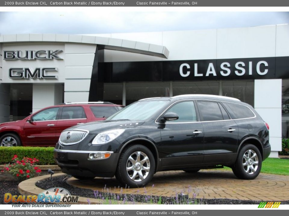 2009 Buick Enclave CXL Carbon Black Metallic / Ebony Black/Ebony Photo #1