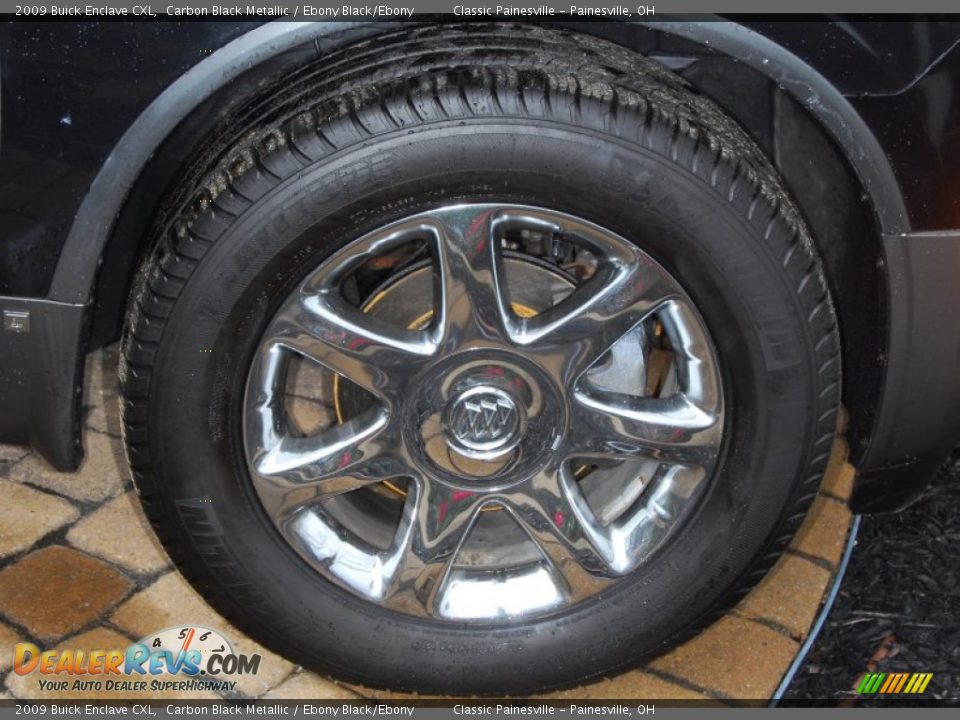 2009 Buick Enclave CXL Carbon Black Metallic / Ebony Black/Ebony Photo #9