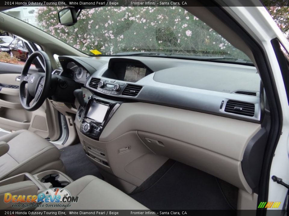 Dashboard of 2014 Honda Odyssey Touring Elite Photo #34