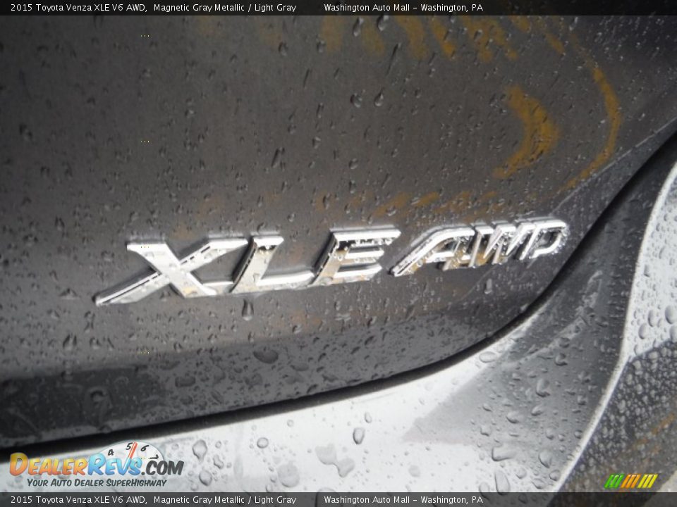 2015 Toyota Venza XLE V6 AWD Magnetic Gray Metallic / Light Gray Photo #9