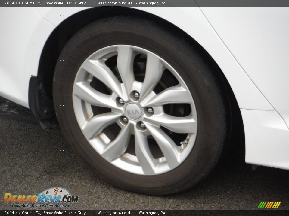 2014 Kia Optima EX Snow White Pearl / Gray Photo #3