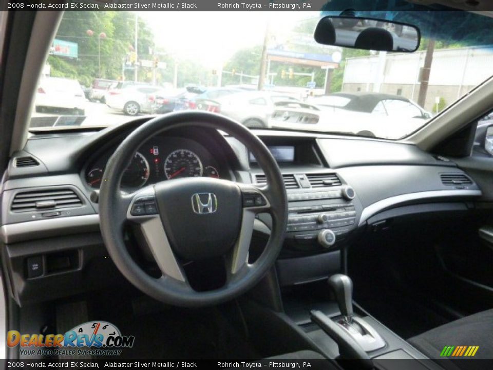 2008 Honda Accord EX Sedan Alabaster Silver Metallic / Black Photo #6