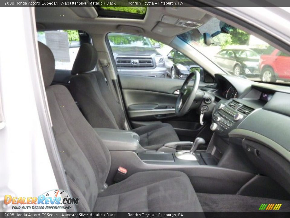 2008 Honda Accord EX Sedan Alabaster Silver Metallic / Black Photo #13