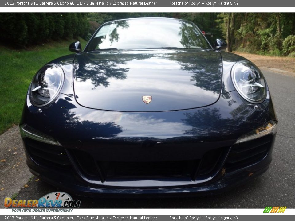 2013 Porsche 911 Carrera S Cabriolet Dark Blue Metallic / Espresso Natural Leather Photo #2