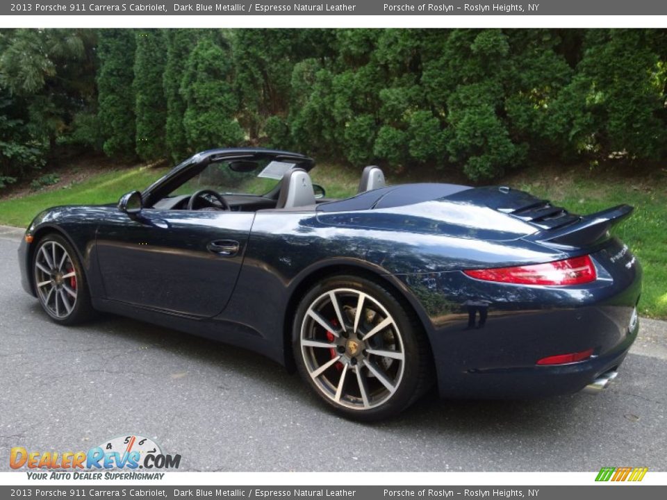 2013 Porsche 911 Carrera S Cabriolet Dark Blue Metallic / Espresso Natural Leather Photo #4