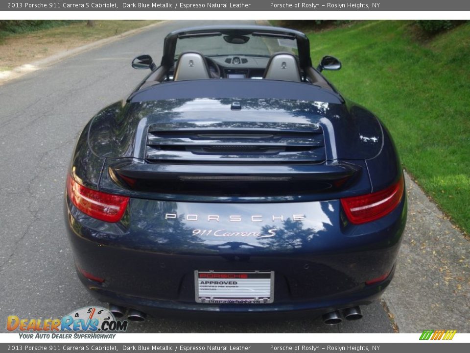 2013 Porsche 911 Carrera S Cabriolet Dark Blue Metallic / Espresso Natural Leather Photo #5