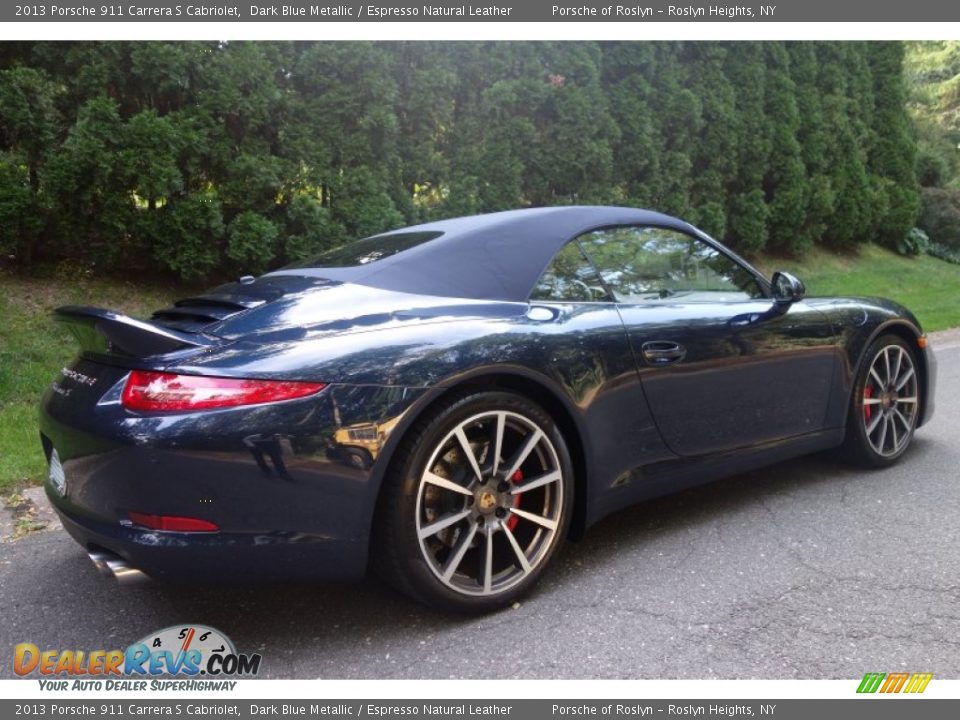 2013 Porsche 911 Carrera S Cabriolet Dark Blue Metallic / Espresso Natural Leather Photo #6