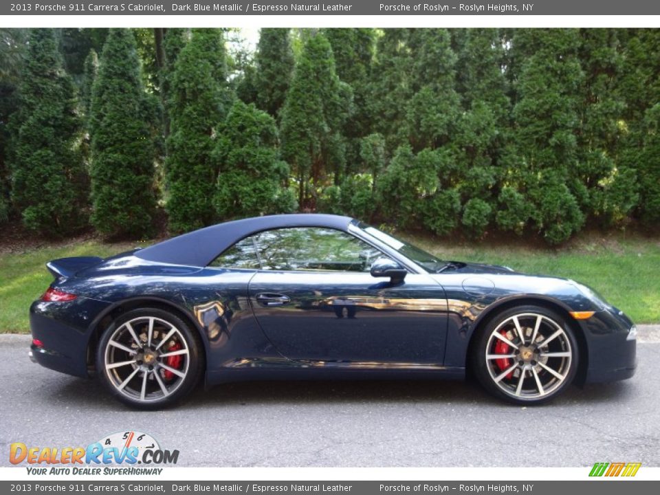 2013 Porsche 911 Carrera S Cabriolet Dark Blue Metallic / Espresso Natural Leather Photo #7