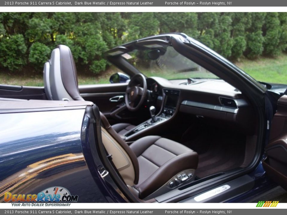 2013 Porsche 911 Carrera S Cabriolet Dark Blue Metallic / Espresso Natural Leather Photo #14