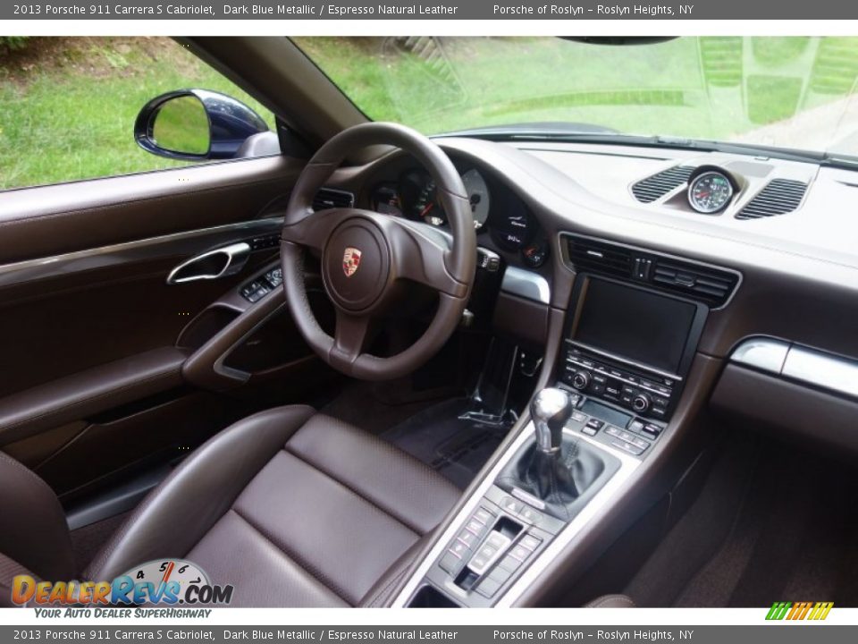 2013 Porsche 911 Carrera S Cabriolet Dark Blue Metallic / Espresso Natural Leather Photo #16