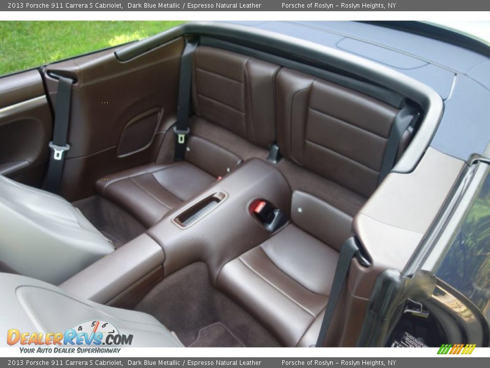 Rear Seat of 2013 Porsche 911 Carrera S Cabriolet Photo #19