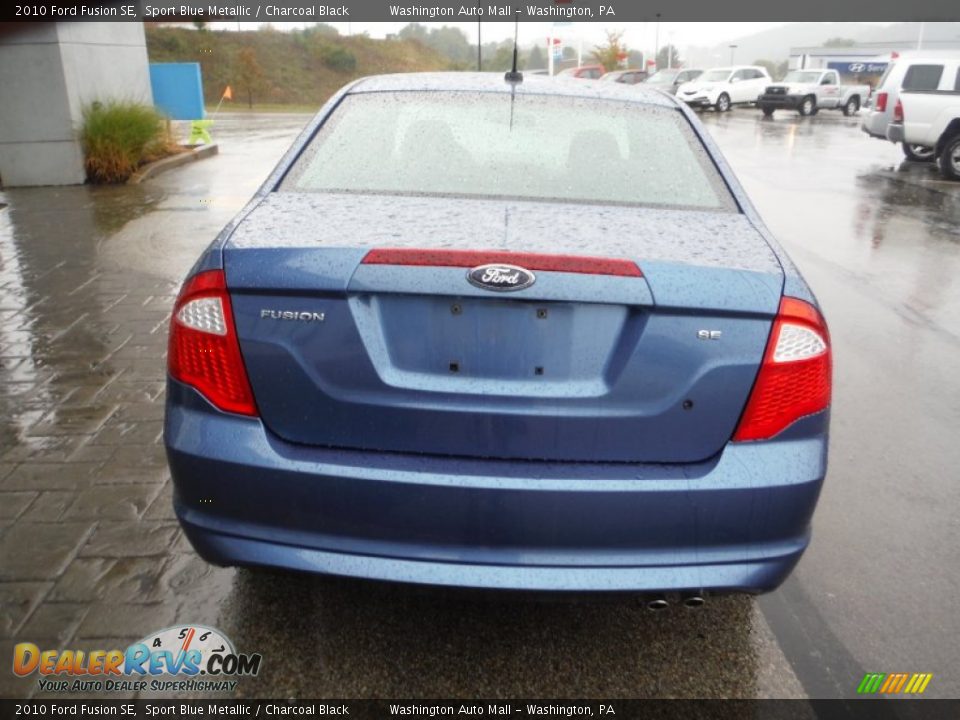 2010 Ford Fusion SE Sport Blue Metallic / Charcoal Black Photo #7