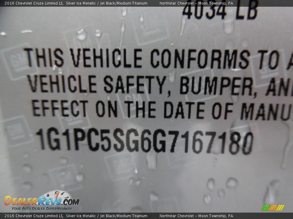 2016 Chevrolet Cruze Limited LS Silver Ice Metallic / Jet Black/Medium Titanium Photo #15