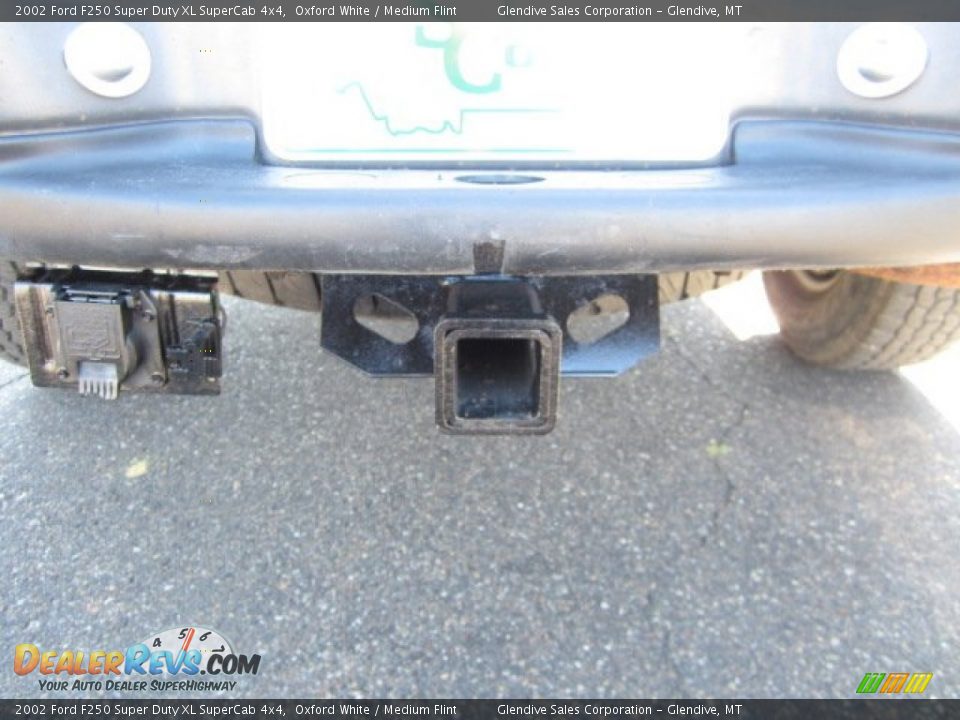 2002 Ford F250 Super Duty XL SuperCab 4x4 Oxford White / Medium Flint Photo #13