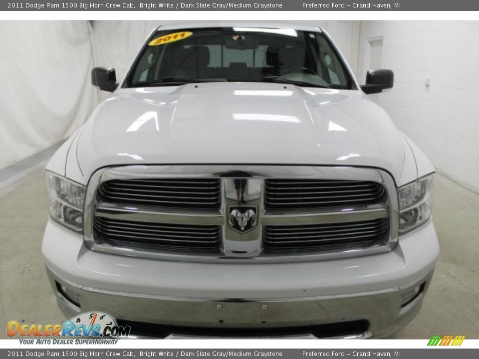 2011 Dodge Ram 1500 Big Horn Crew Cab Bright White / Dark Slate Gray/Medium Graystone Photo #2