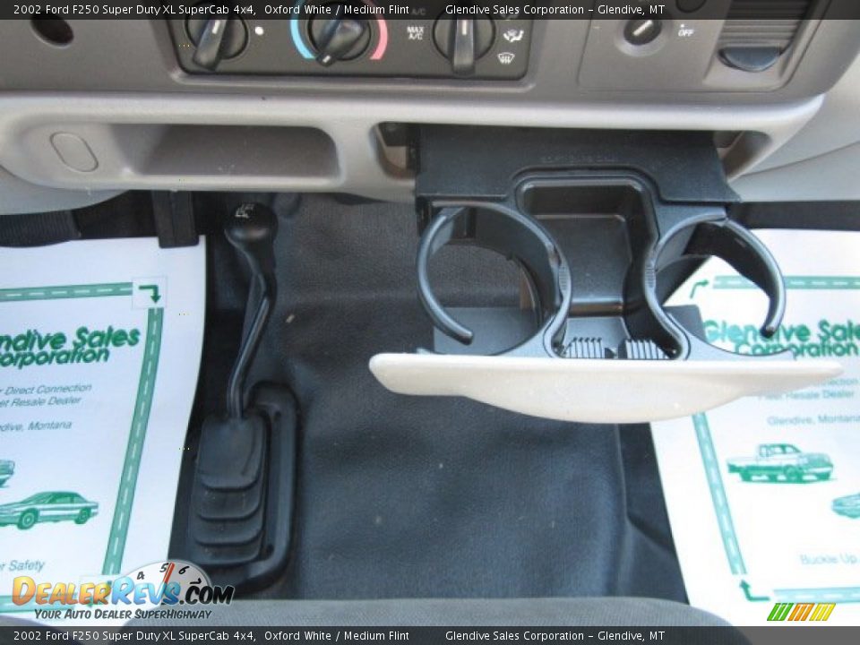 2002 Ford F250 Super Duty XL SuperCab 4x4 Oxford White / Medium Flint Photo #23