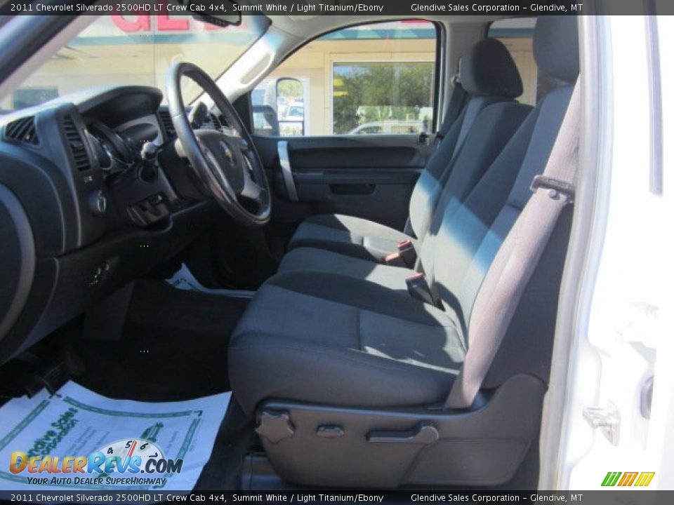 2011 Chevrolet Silverado 2500HD LT Crew Cab 4x4 Summit White / Light Titanium/Ebony Photo #14